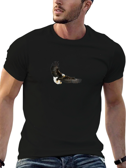 Bald Eagle Graphic Black T-Shirt