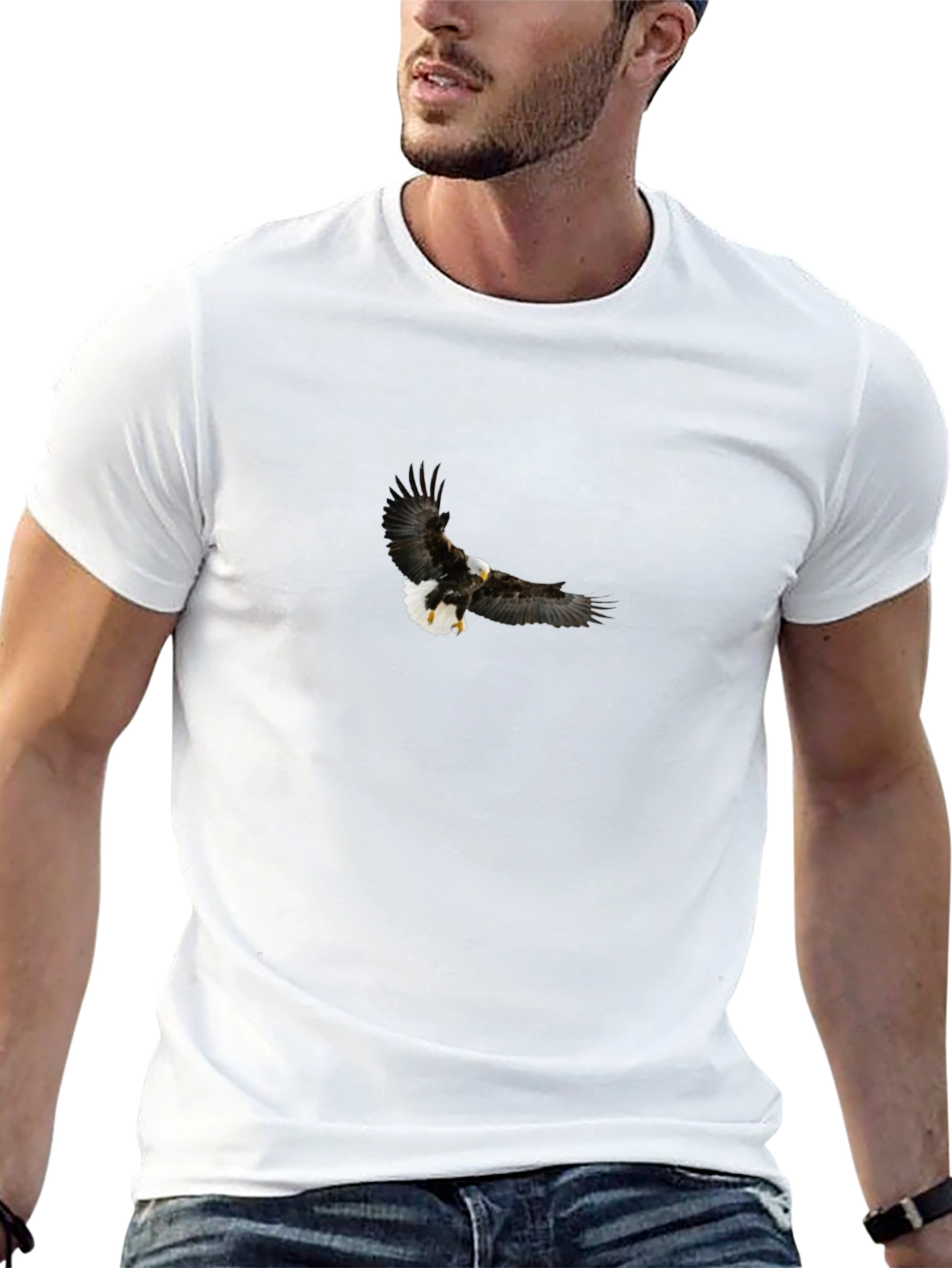 Bald Eagle Graphic Black T-Shirt