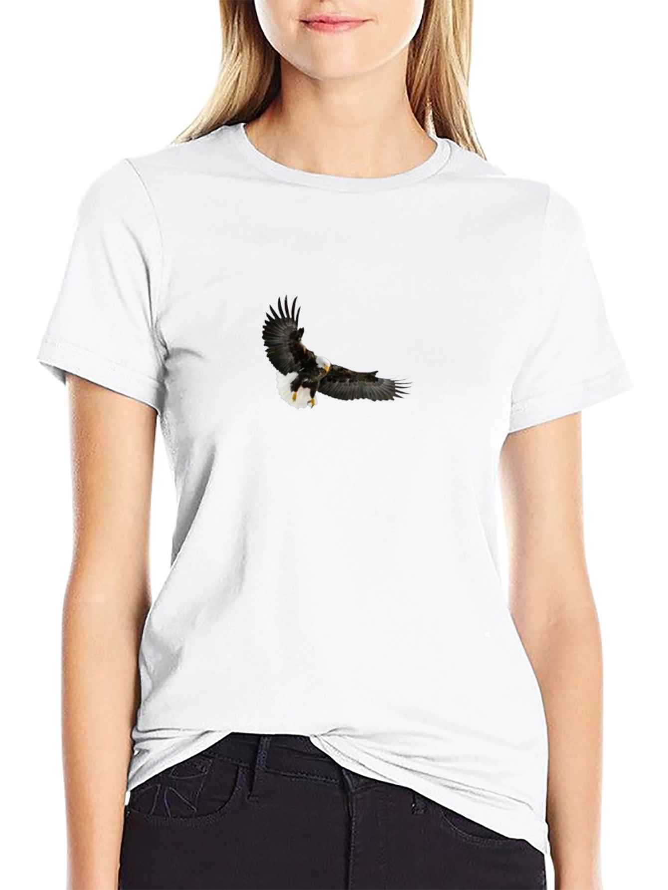 Bald Eagle Graphic Black T-Shirt