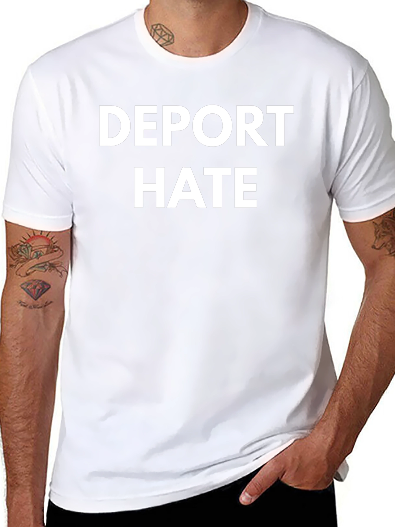 Deport Hate T-Shirt - Bold Statement Tee
