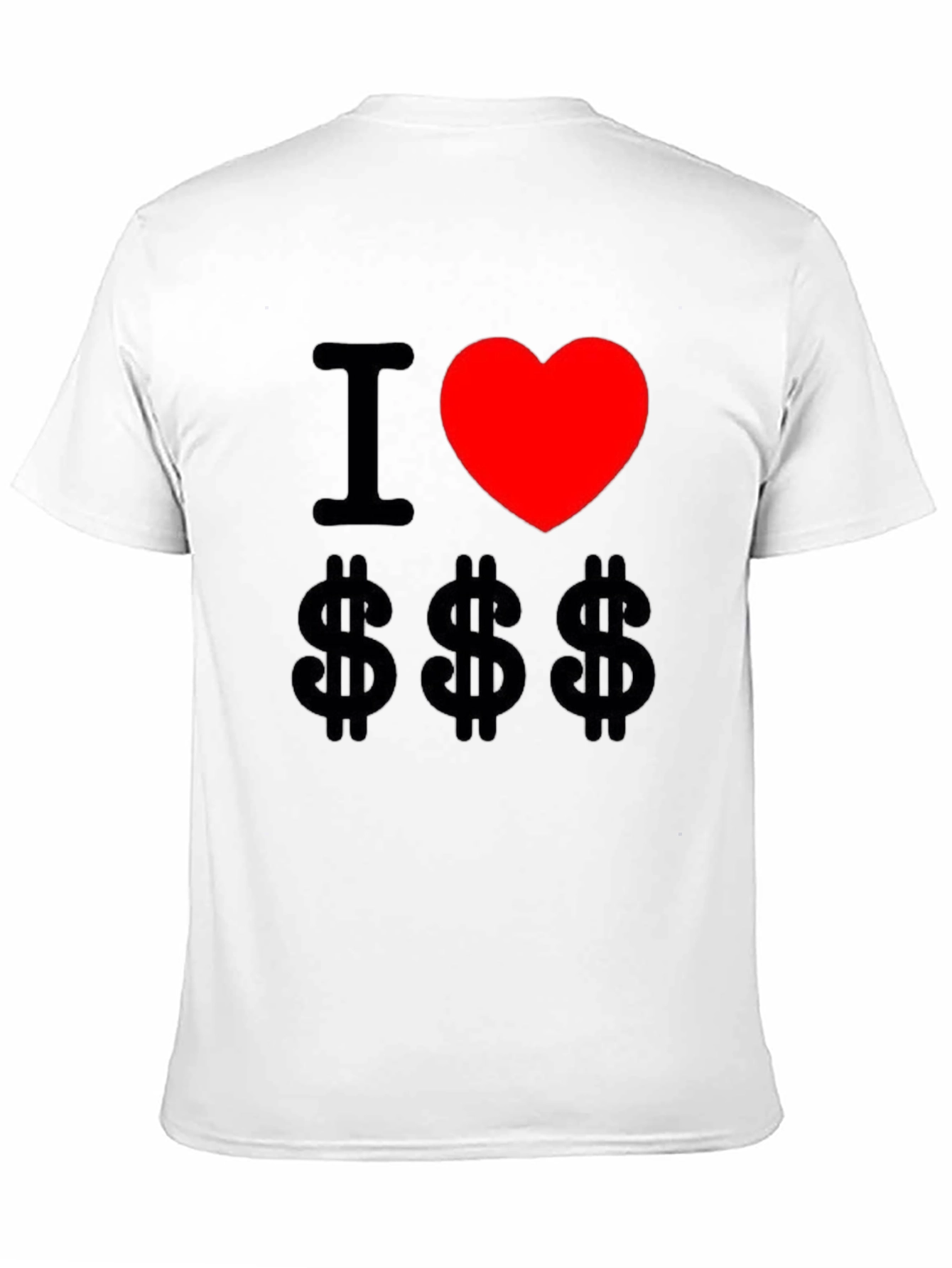 I Love Money Graphic Tee - Black Cotton T-Shirt