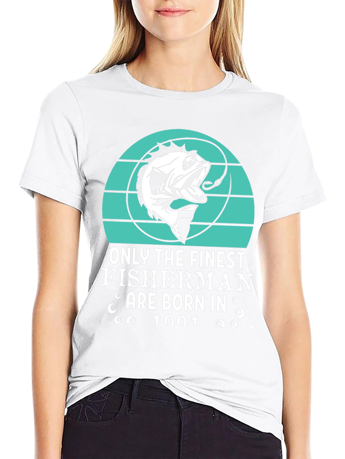Finest Fisherman Born in 1001 T-Shirt
