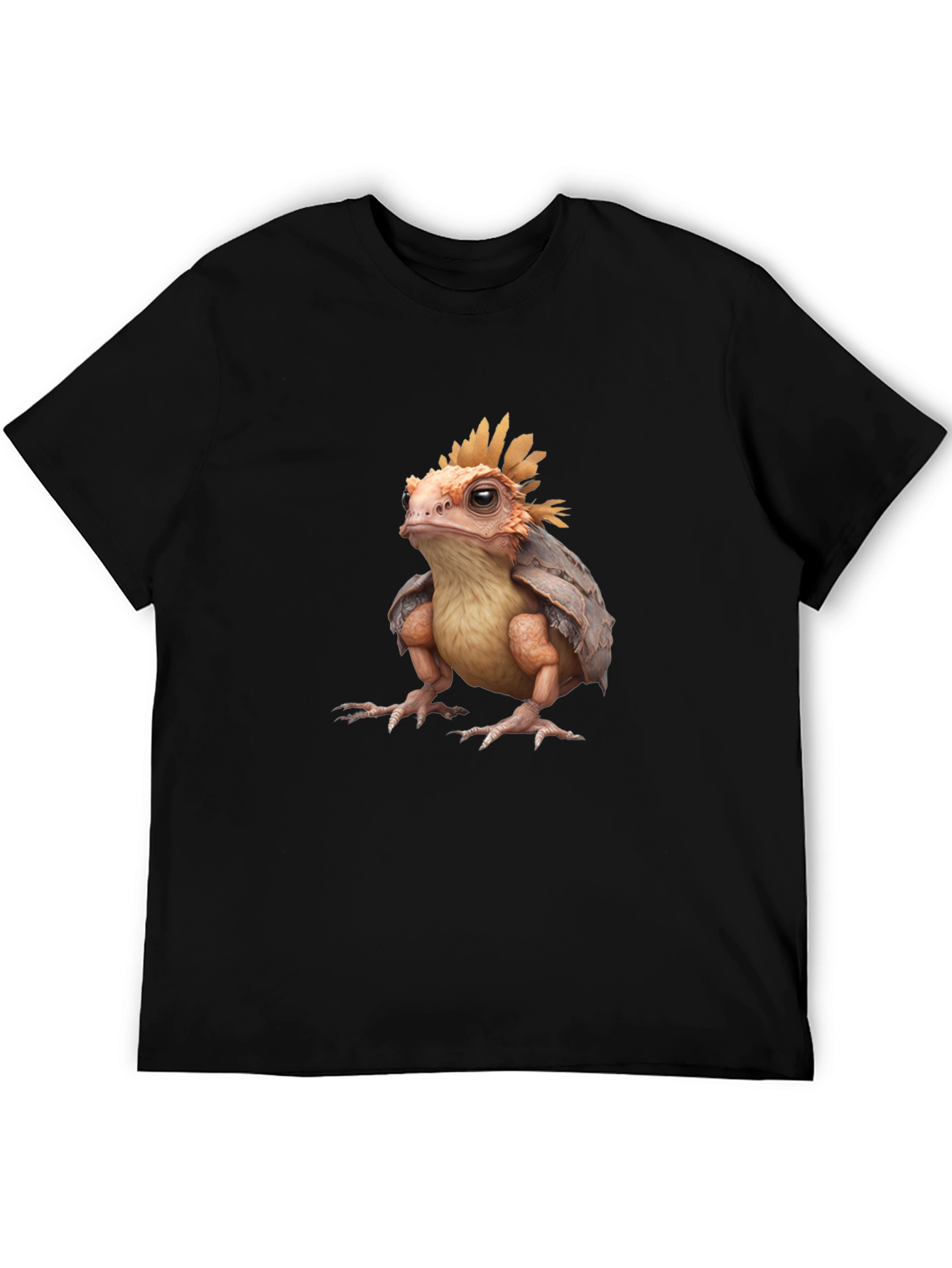 Frog-Turtle Creature Black T-Shirt