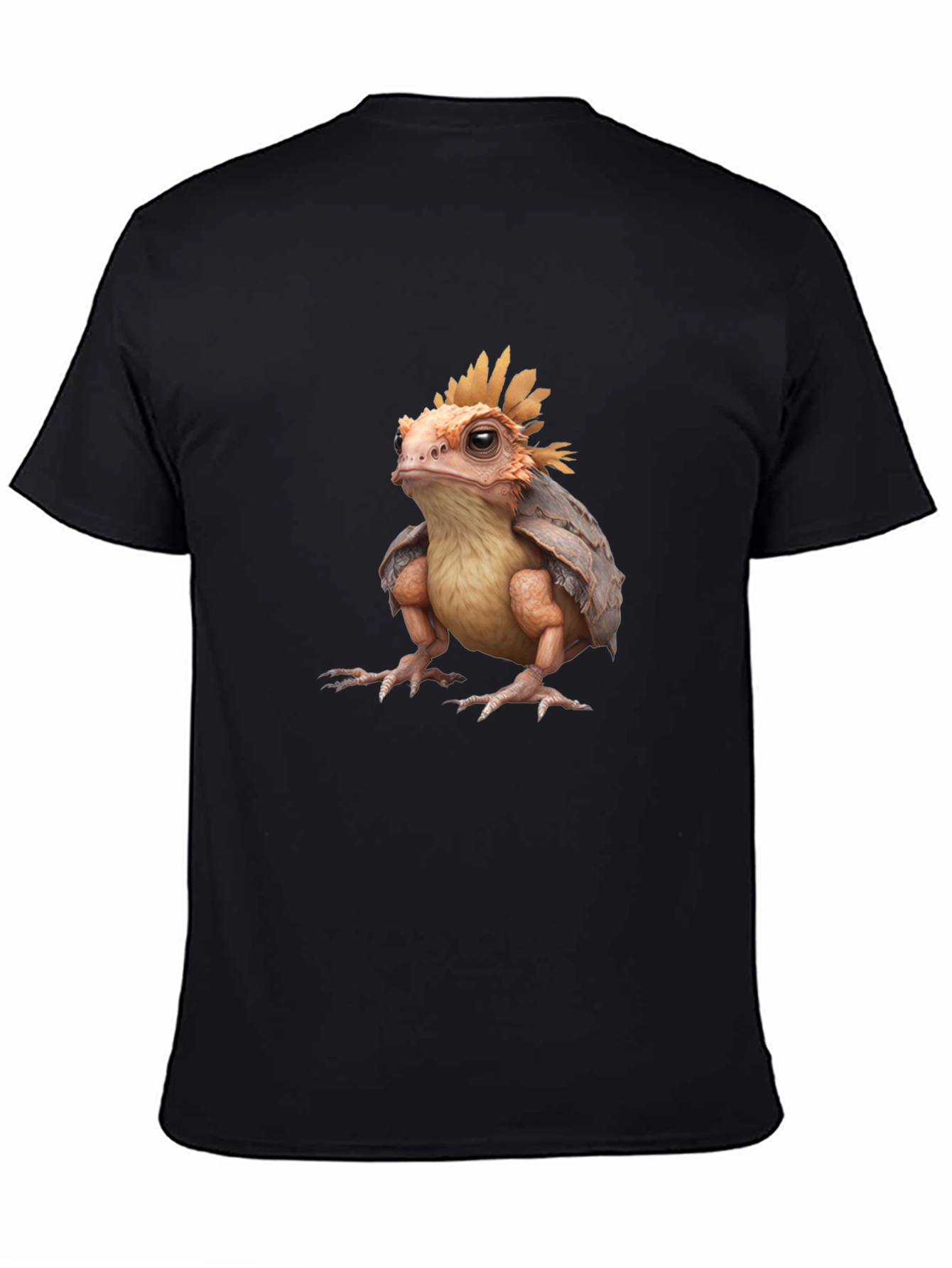 Frog-Turtle Creature Black T-Shirt