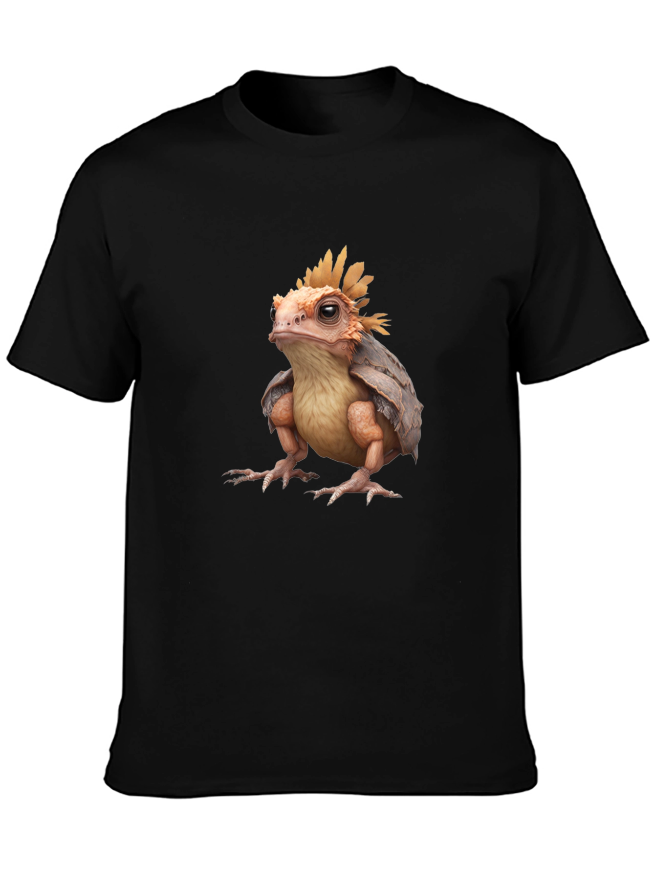 Frog-Turtle Creature Black T-Shirt