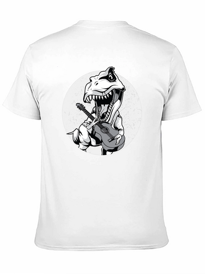 Dino Guitarist Graphic Tee - Black T-Shirt