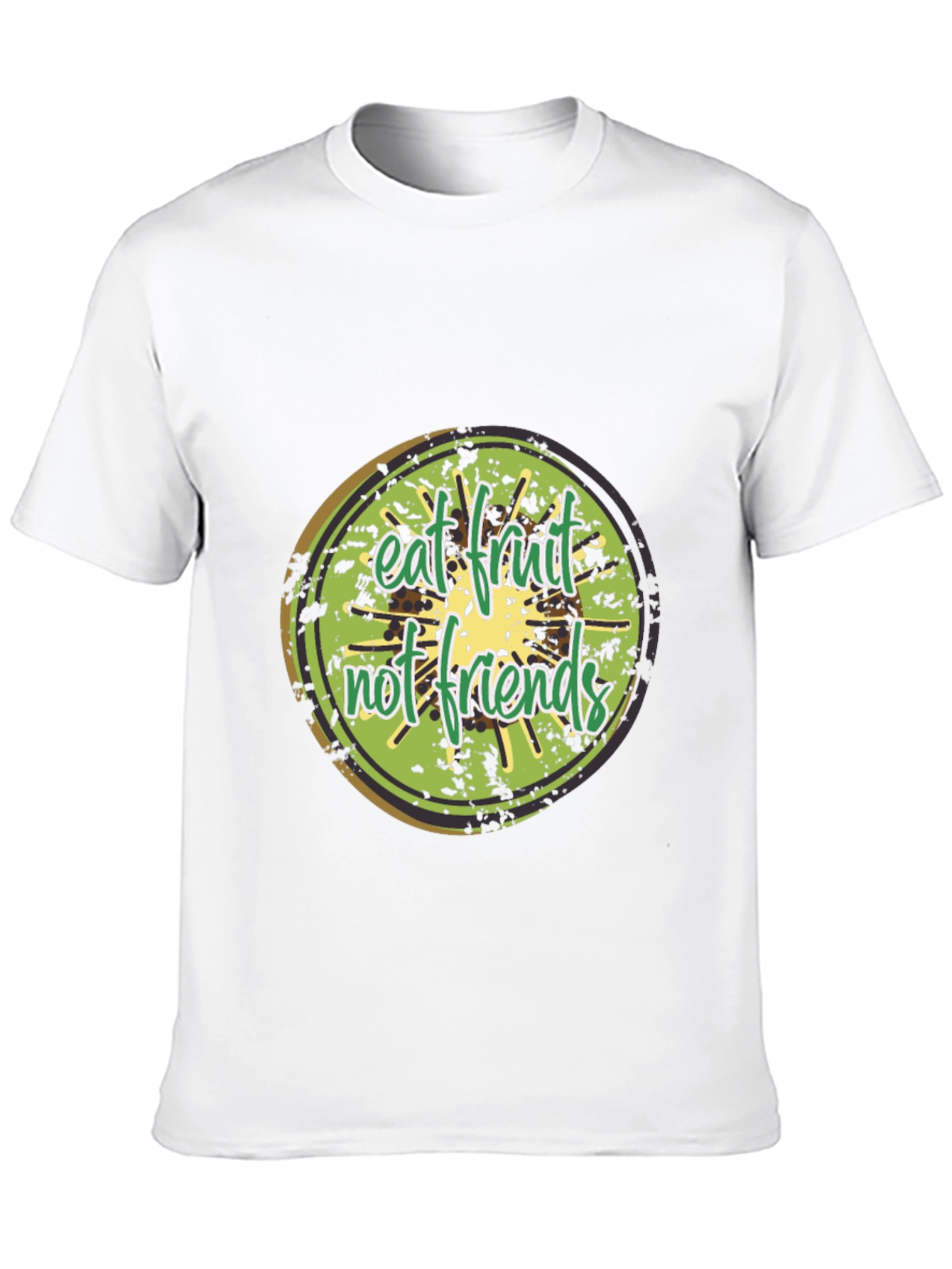 Eat Fruit Not Friends Graphic Tee - Black