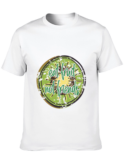 Eat Fruit Not Friends Graphic Tee - Black