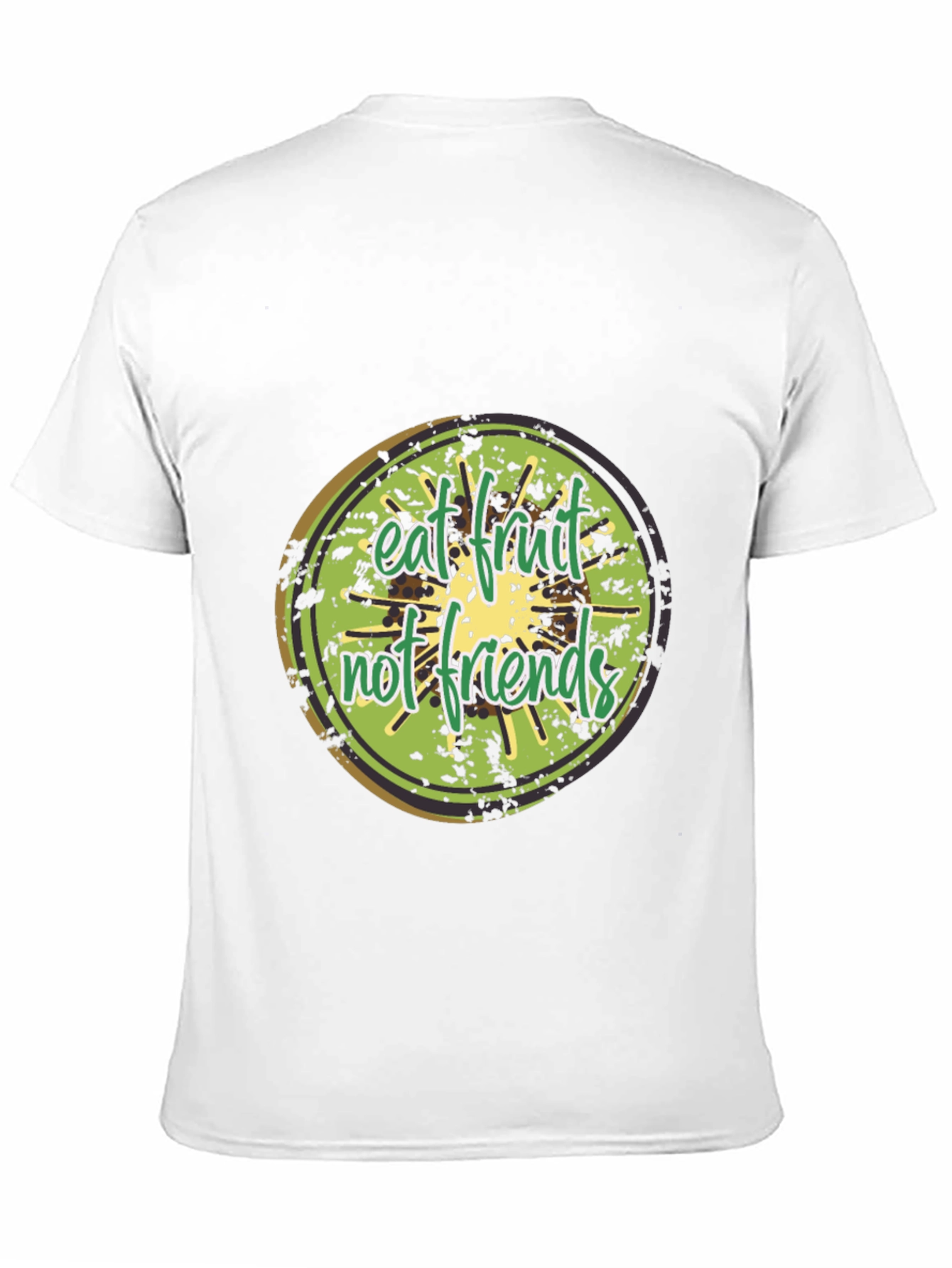 Eat Fruit Not Friends Graphic Tee - Black