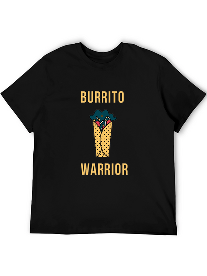 Burrito Warrior Graphic T-Shirt - Black Cotton Tee