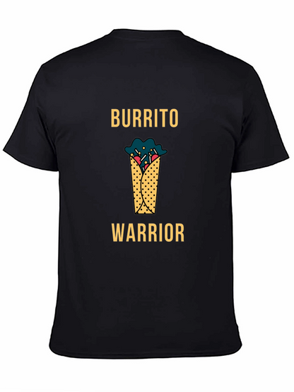 Burrito Warrior Graphic T-Shirt - Black Cotton Tee