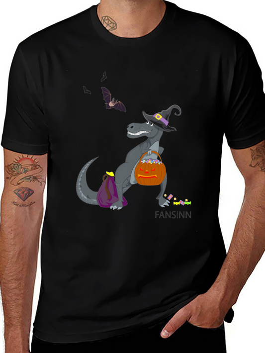 Halloween Dino T-Shirt - Trick or Treat Fun
