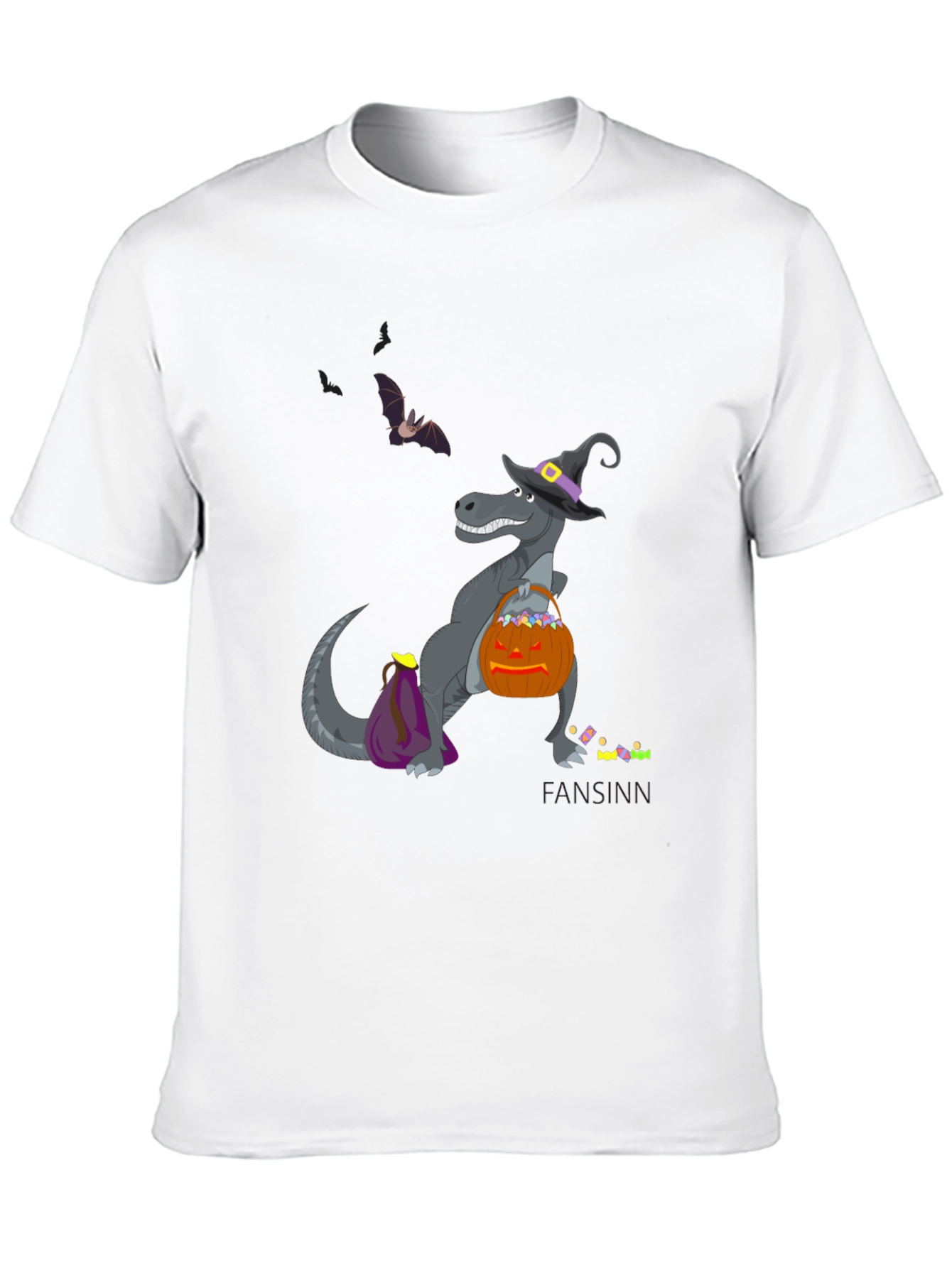 Halloween Dino T-Shirt - Trick or Treat Fun