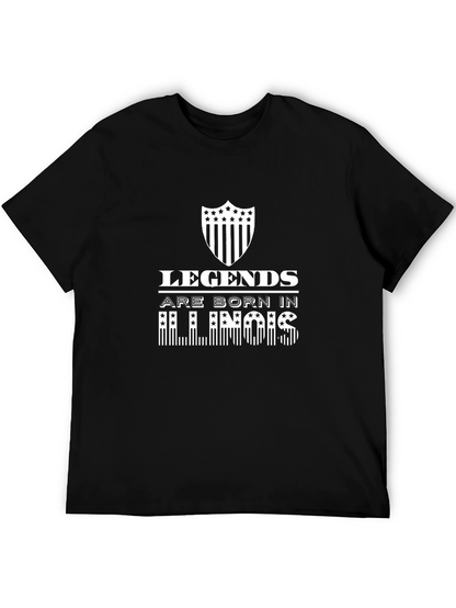Legends are Born in Illinois Graphic T-Shirt
