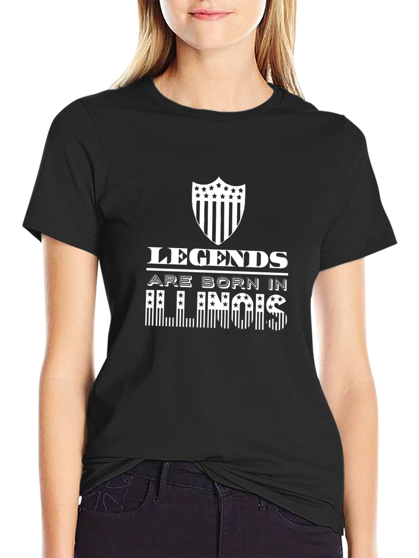 Legends are Born in Illinois Graphic T-Shirt