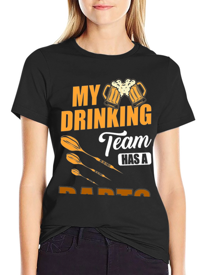 Funny Drinking Team Darts T-Shirt
