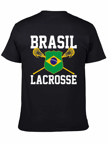 Brasil Lacrosse T-Shirt - Black Cotton Tee