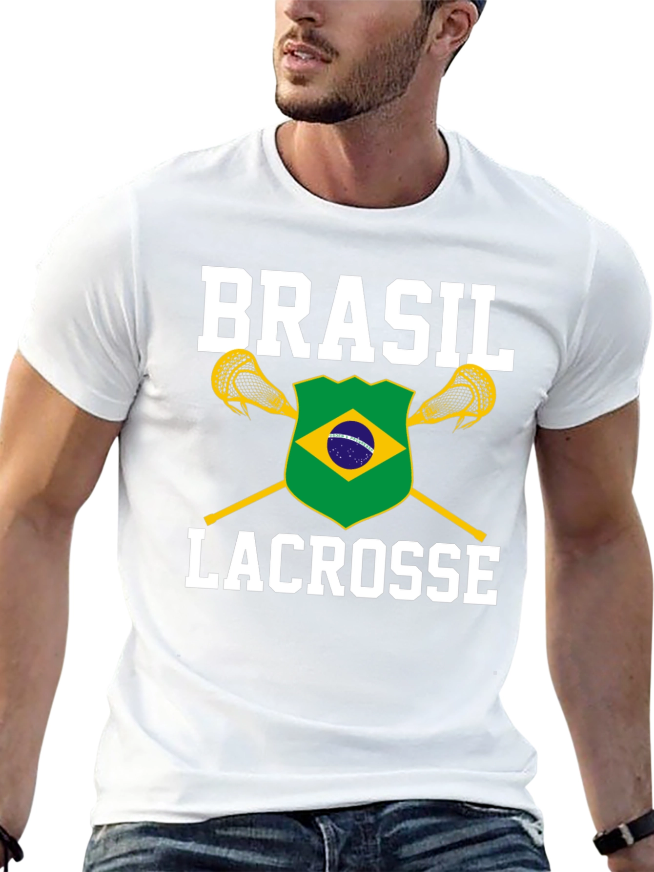 Brasil Lacrosse T-Shirt - Black Cotton Tee