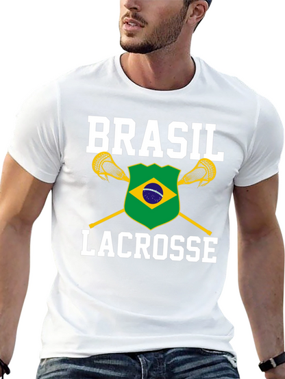 Brasil Lacrosse T-Shirt - Black Cotton Tee