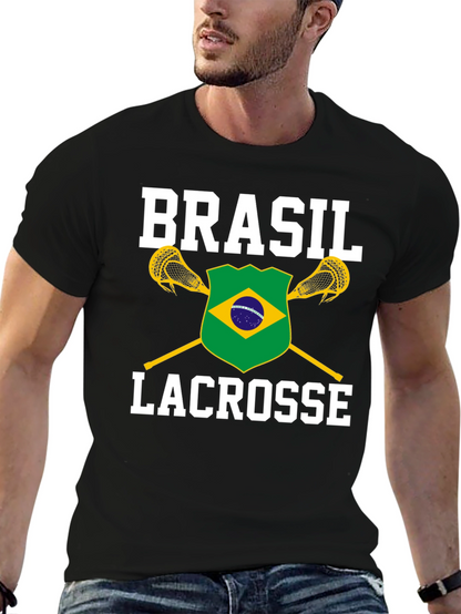 Brasil Lacrosse T-Shirt - Black Cotton Tee