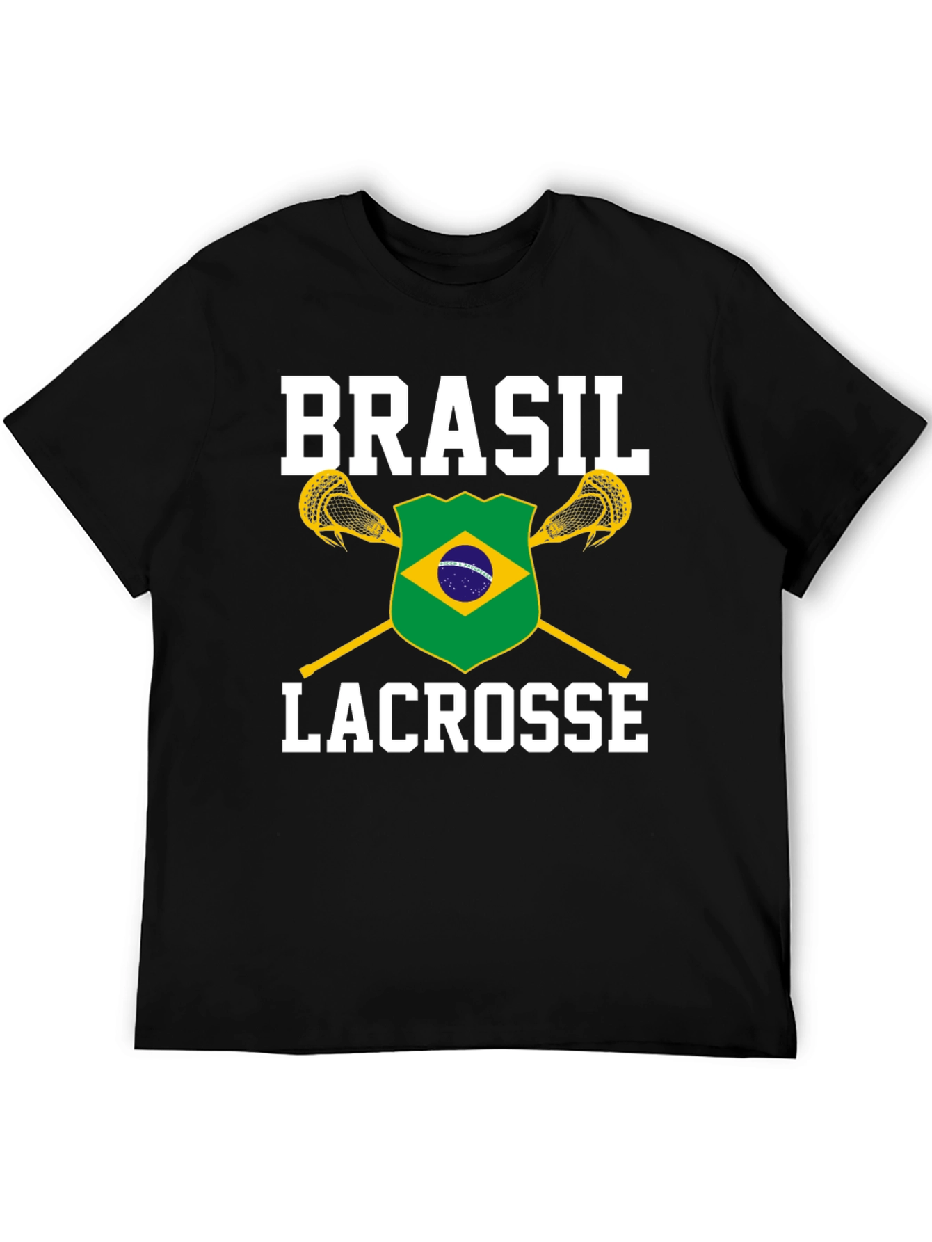 Brasil Lacrosse T-Shirt - Black Cotton Tee