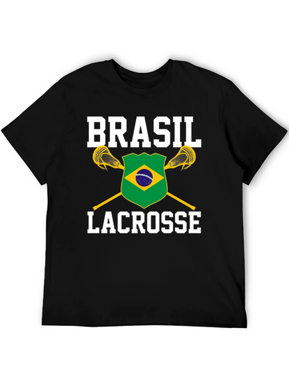 Brasil Lacrosse T-Shirt - Black Cotton Tee