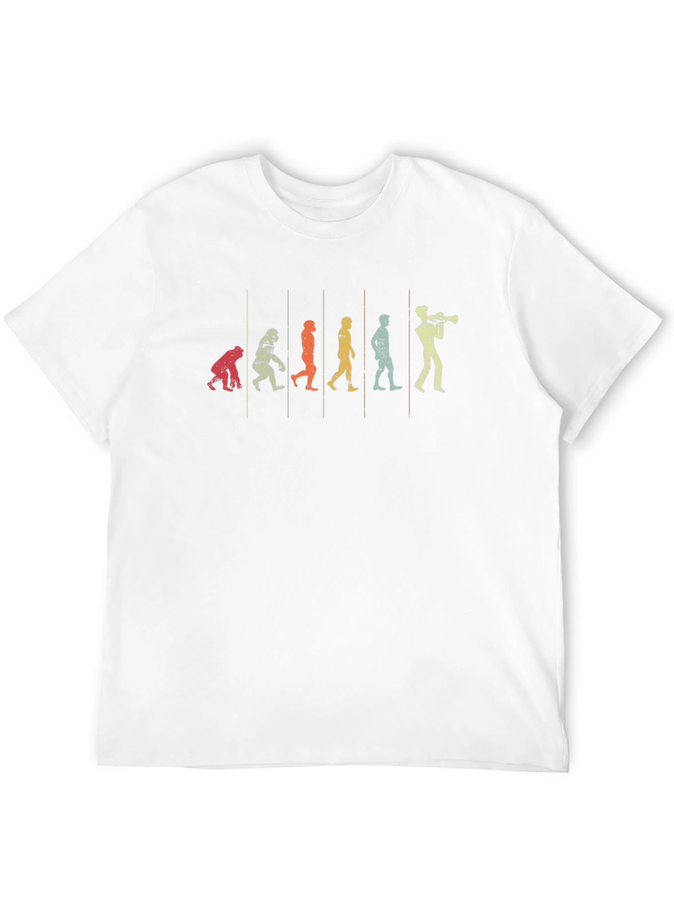 Evolution of Music T-Shirt - Trumpet Player