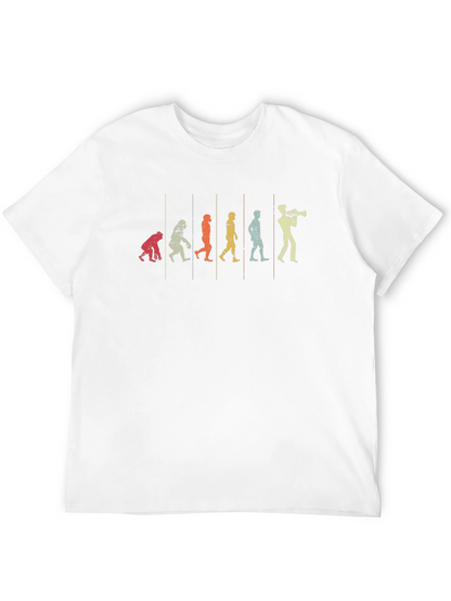 Evolution of Music T-Shirt - Trumpet Player