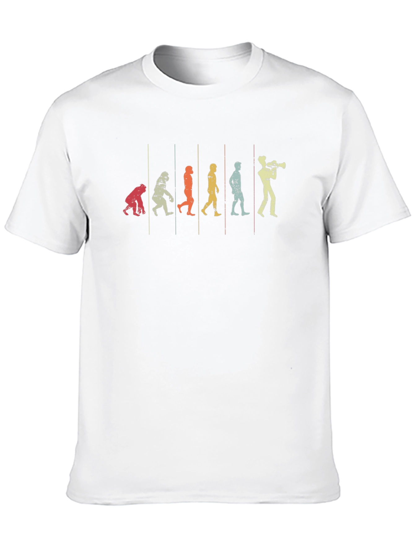 Evolution of Music T-Shirt - Trumpet Player