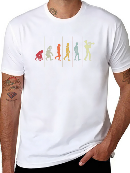 Evolution of Music T-Shirt - Trumpet Player