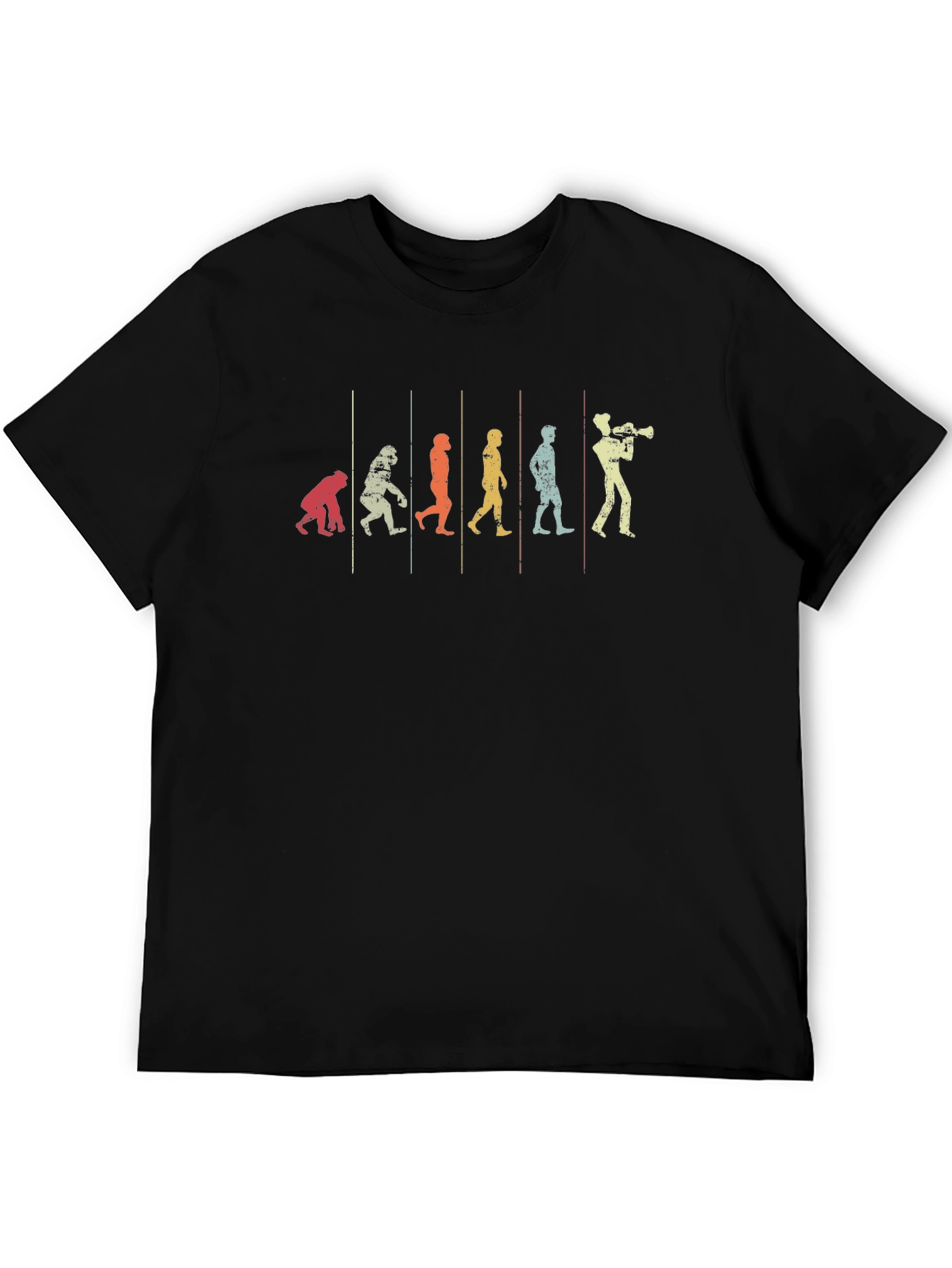 Evolution of Music T-Shirt - Trumpet Player