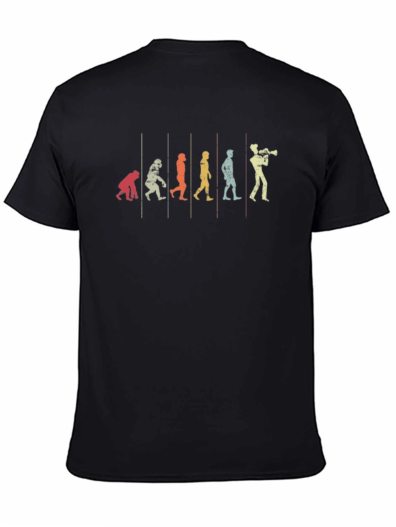 Evolution of Music T-Shirt - Trumpet Player
