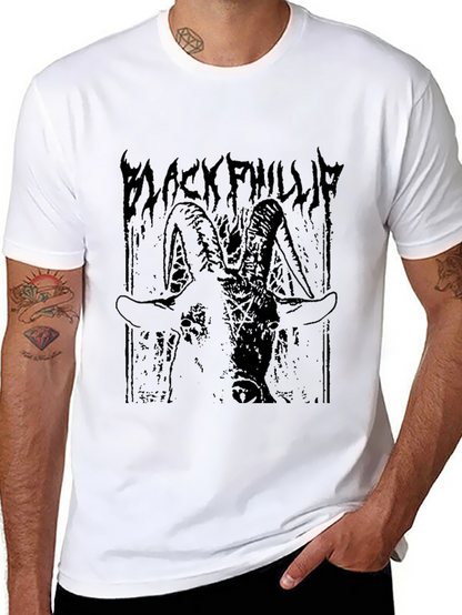 Black Phillip Goat Graphic T-Shirt