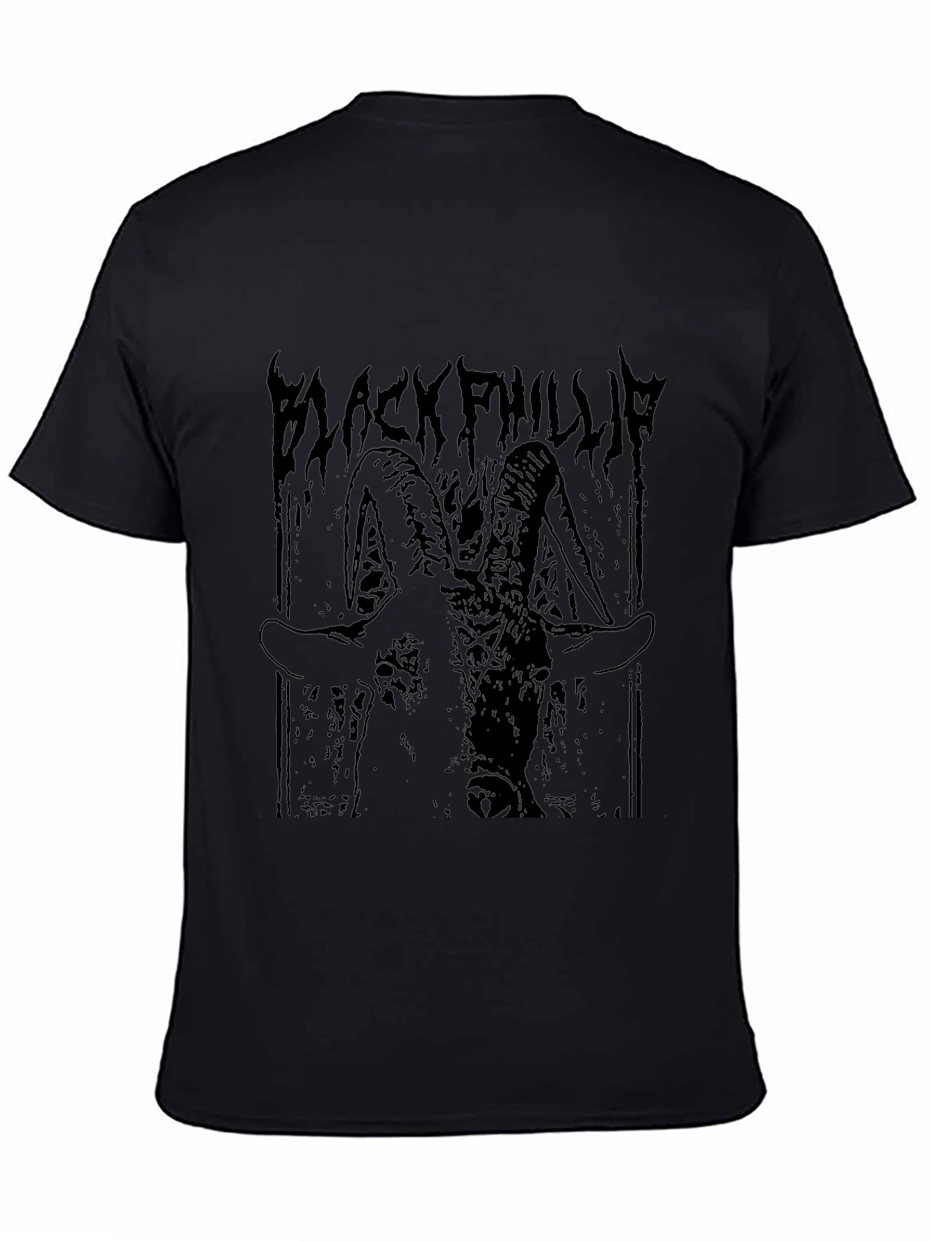 Black Phillip Goat Graphic T-Shirt