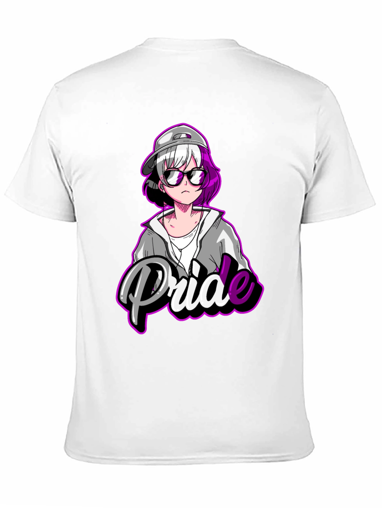 Pride Anime T-Shirt - Black Cotton Blend