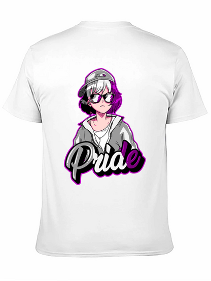 Pride Anime T-Shirt - Black Cotton Blend