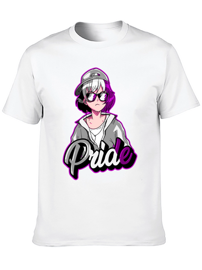 Pride Anime T-Shirt - Black Cotton Blend