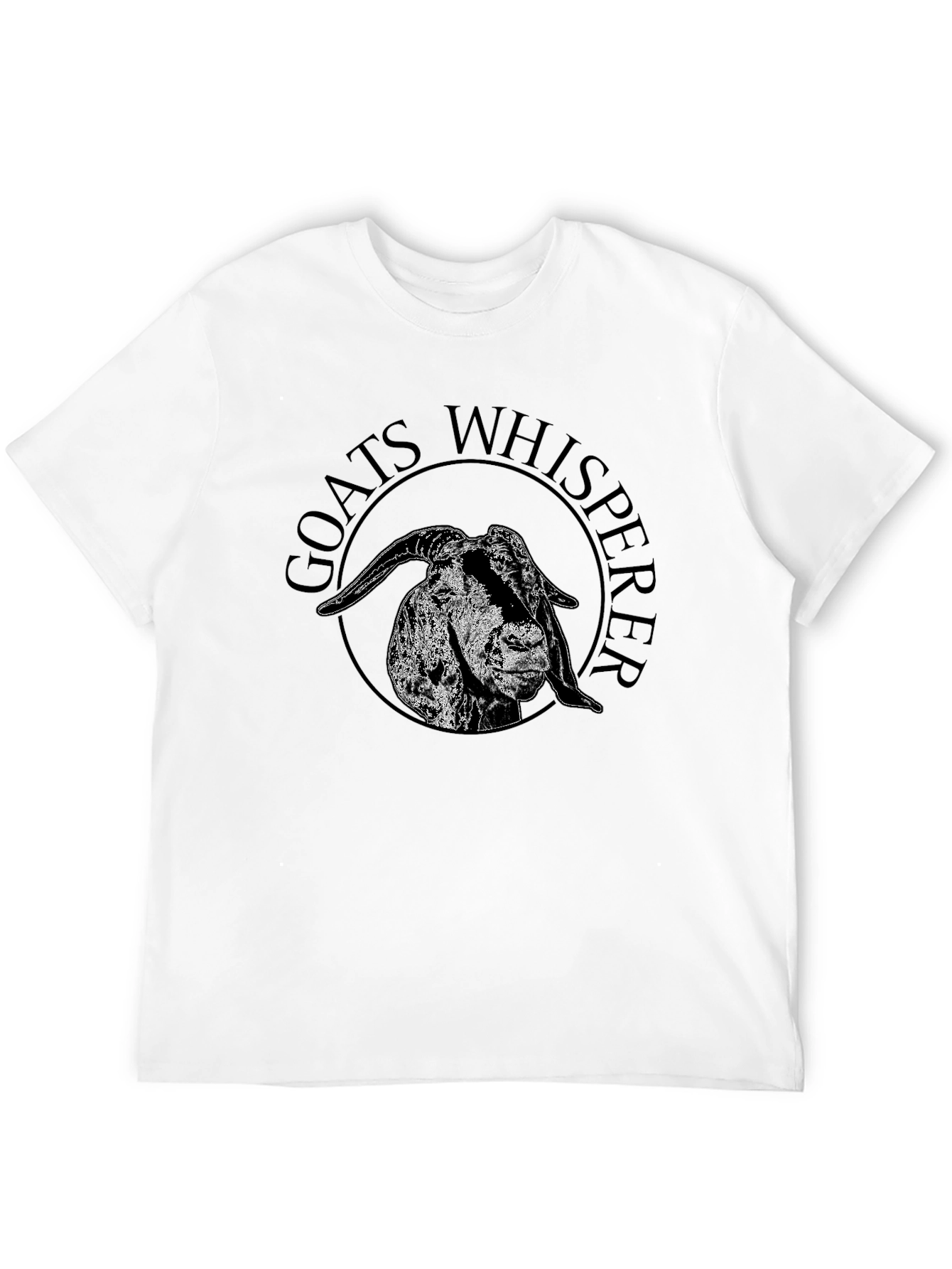 Goats Whisperer Graphic Tee - Black Cotton T-Shirt