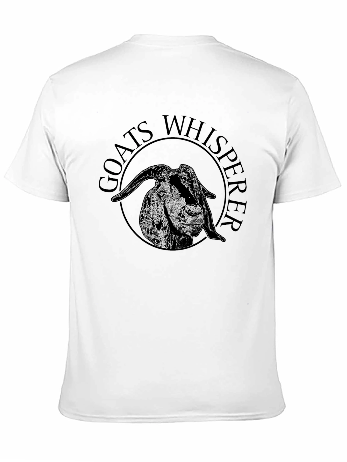 Goats Whisperer Graphic Tee - Black Cotton T-Shirt