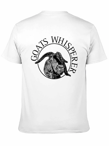 Goats Whisperer Graphic Tee - Black Cotton T-Shirt