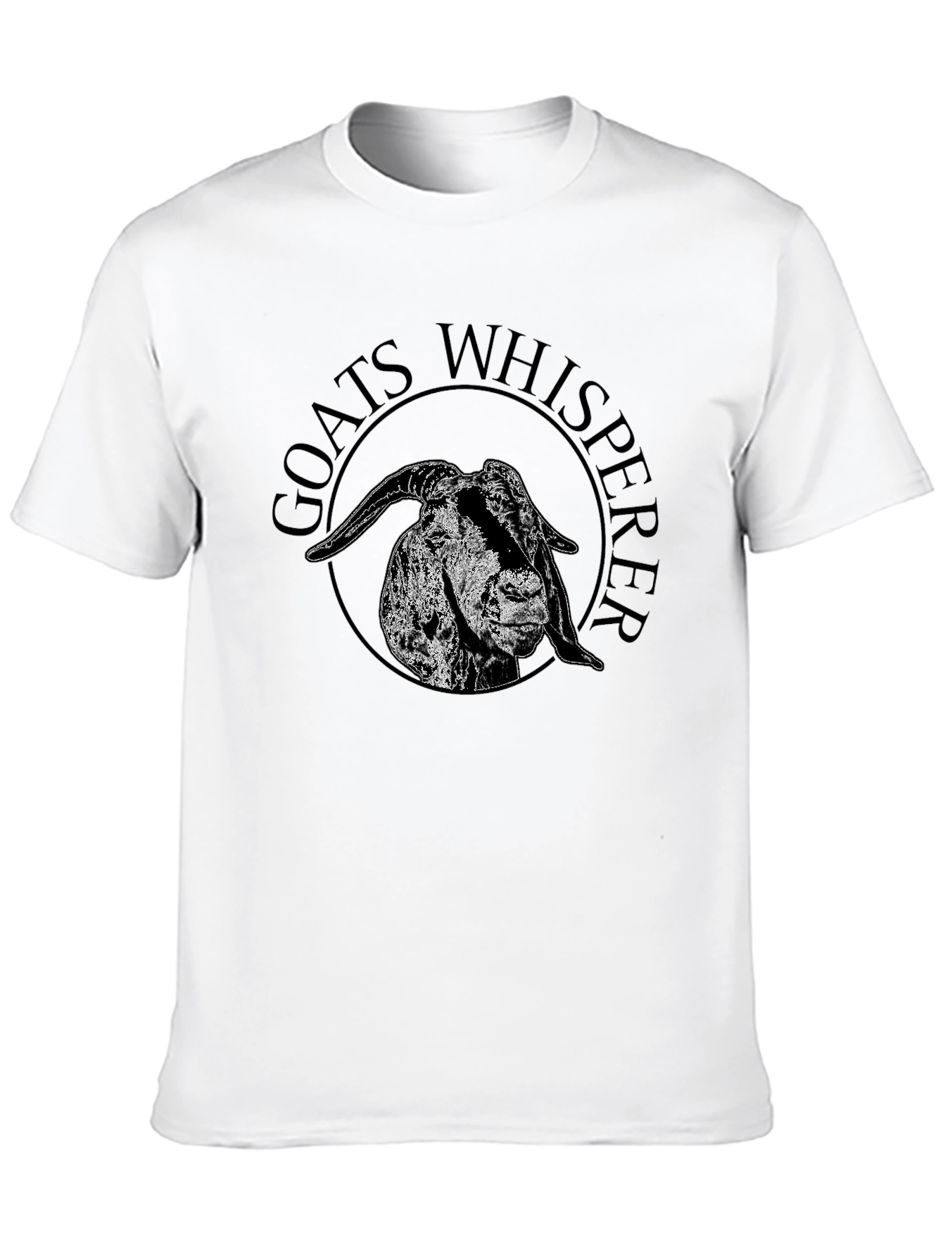 Goats Whisperer Graphic Tee - Black Cotton T-Shirt