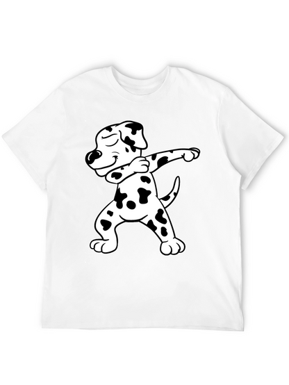 Dabbing Dalmatian Graphic Tee - Black