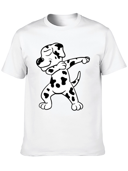 Dabbing Dalmatian Graphic Tee - Black