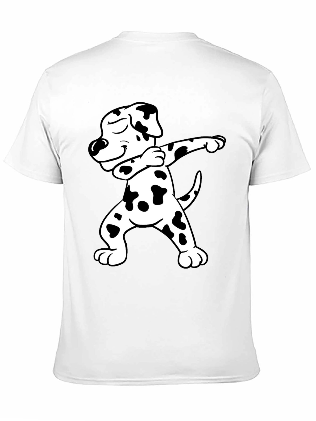 Dabbing Dalmatian Graphic Tee - Black