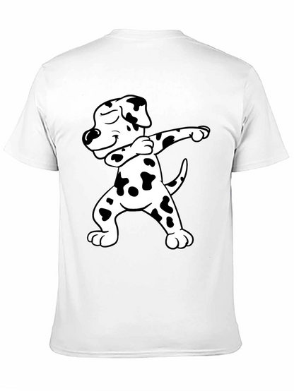 Dabbing Dalmatian Graphic Tee - Black