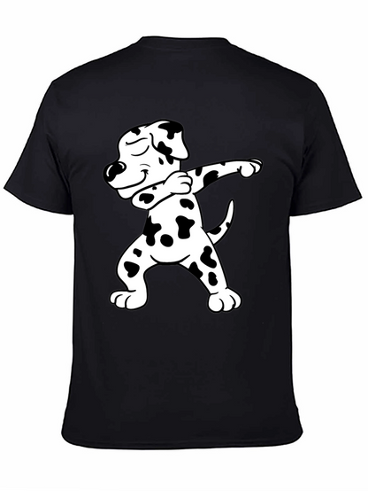 Dabbing Dalmatian Graphic Tee - Black