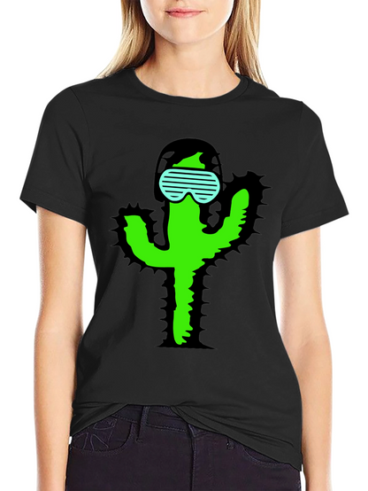 Cool Cactus T-Shirt - Black