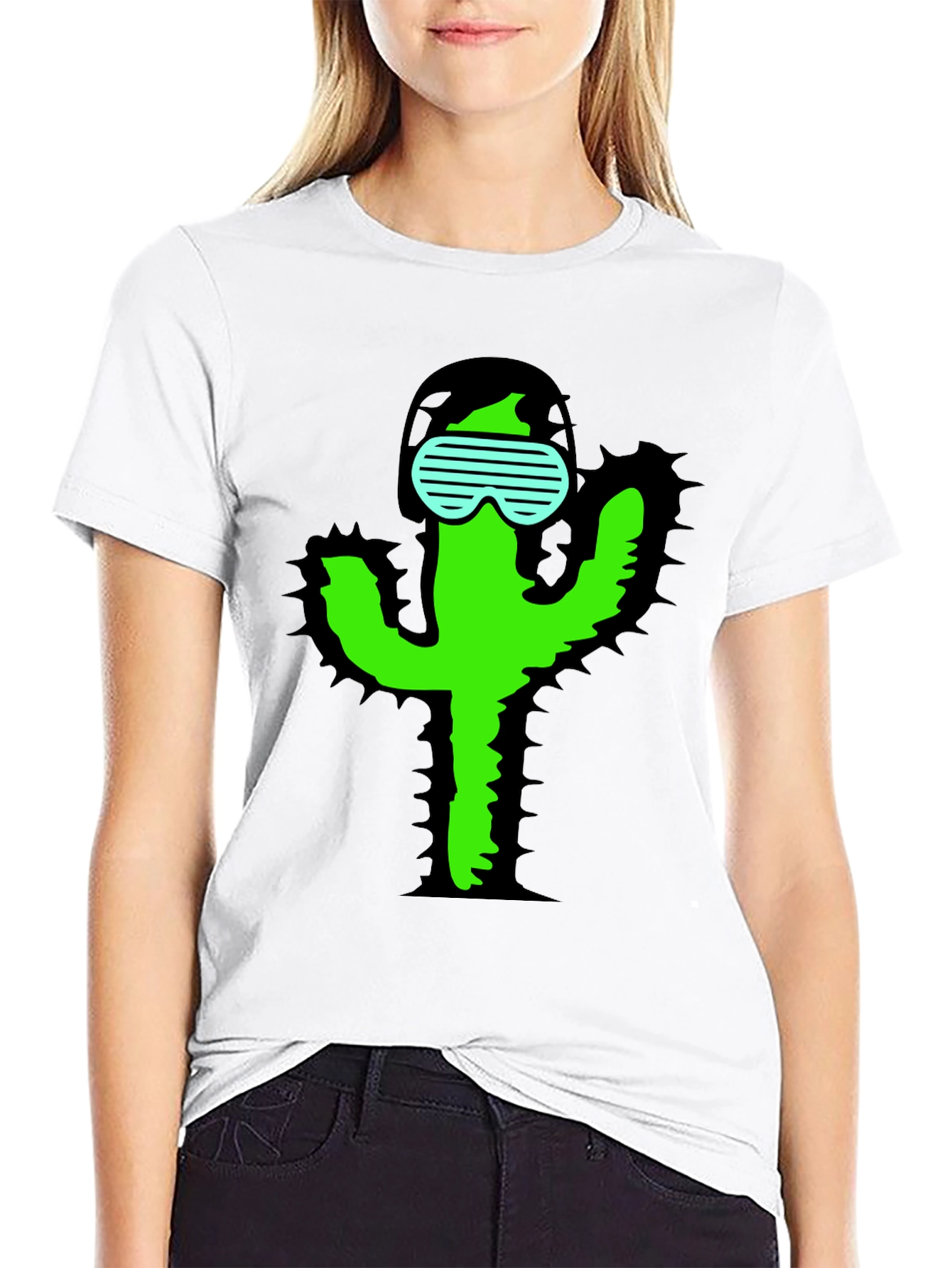 Cool Cactus T-Shirt - Black