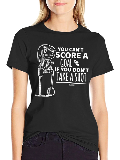 Soccer Motivation Black T-Shirt - Take A Shot