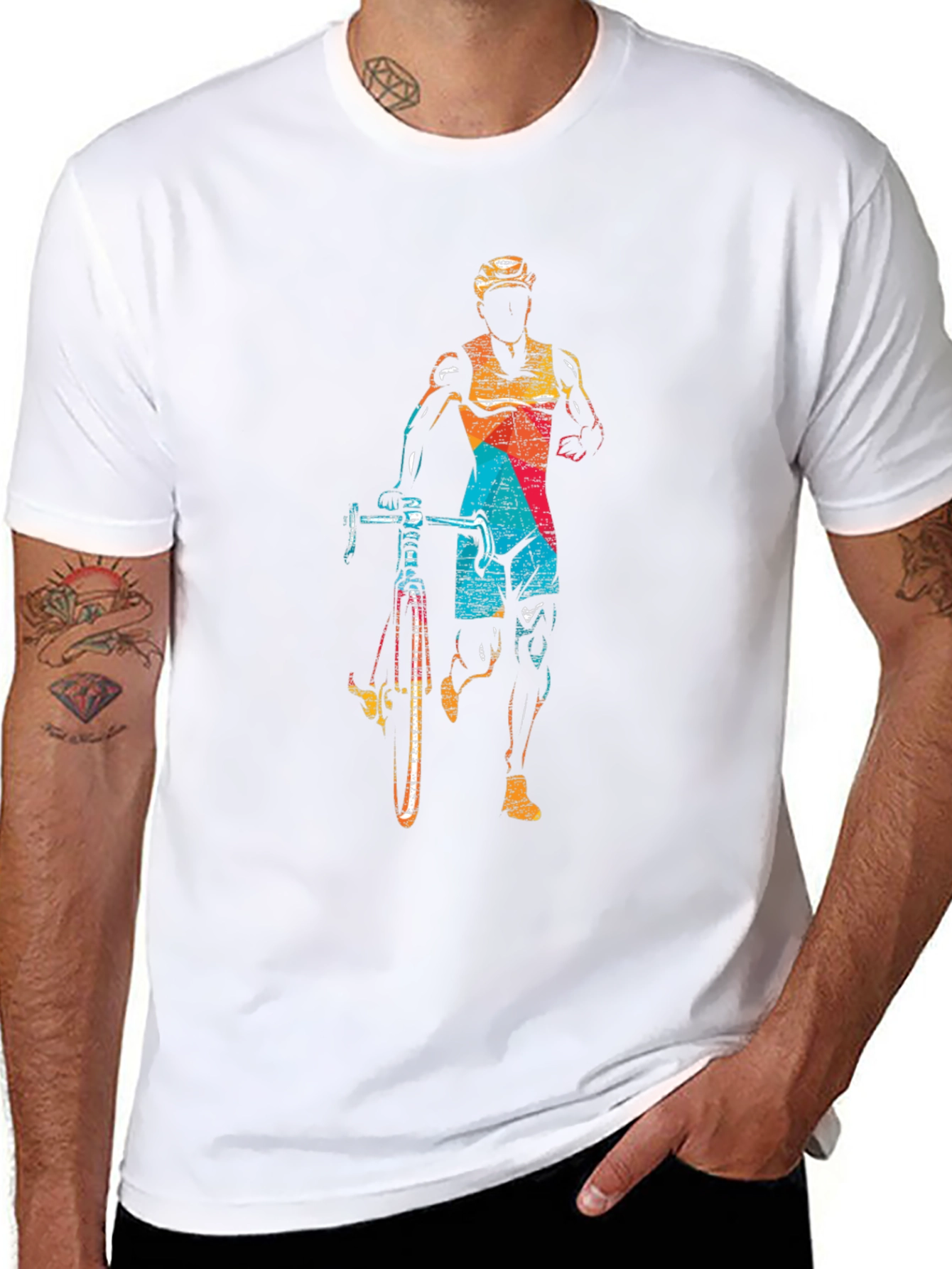 Triathlon Athlete Graphic T-Shirt